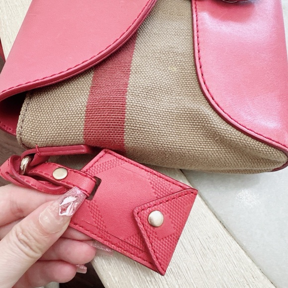 Burberry Canvas Check Henham Small Crossbody Bag/Purse - Picture 9 of 12